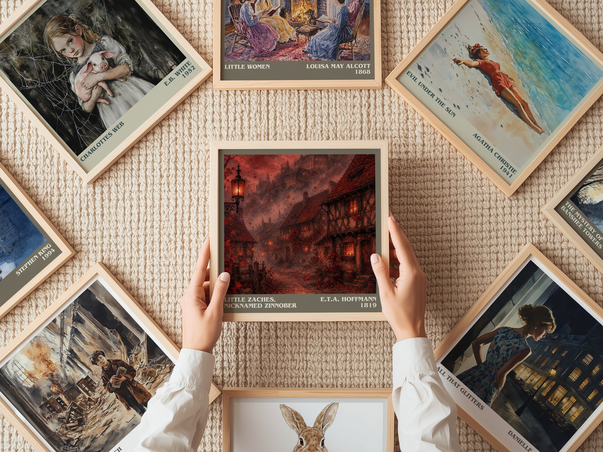Little Zaches, Nicknamed Zinnober literary book poster framed on wall – fantasy wall art