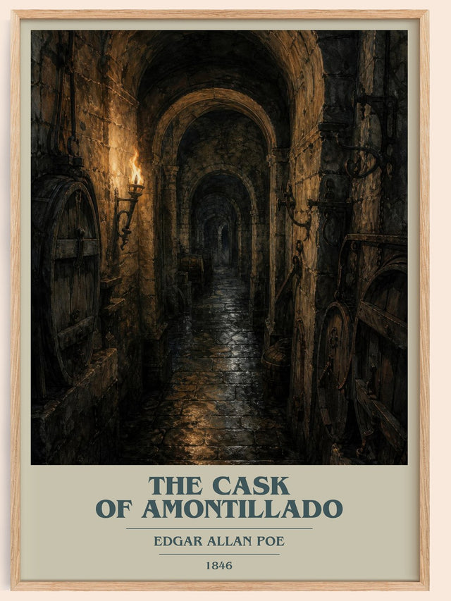 The Cask Of Amontillado Book Cover Poster by Edgar Allan Poe