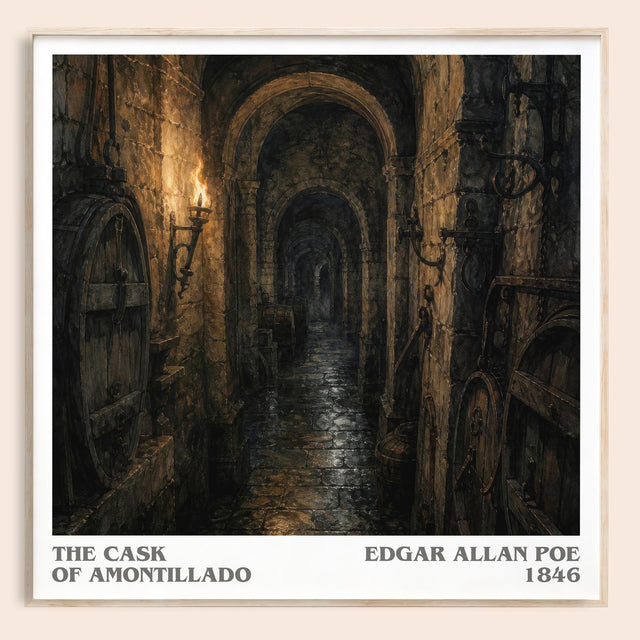 The Cask Of Amontillado Literary Art Print by Edgar Allan Poe