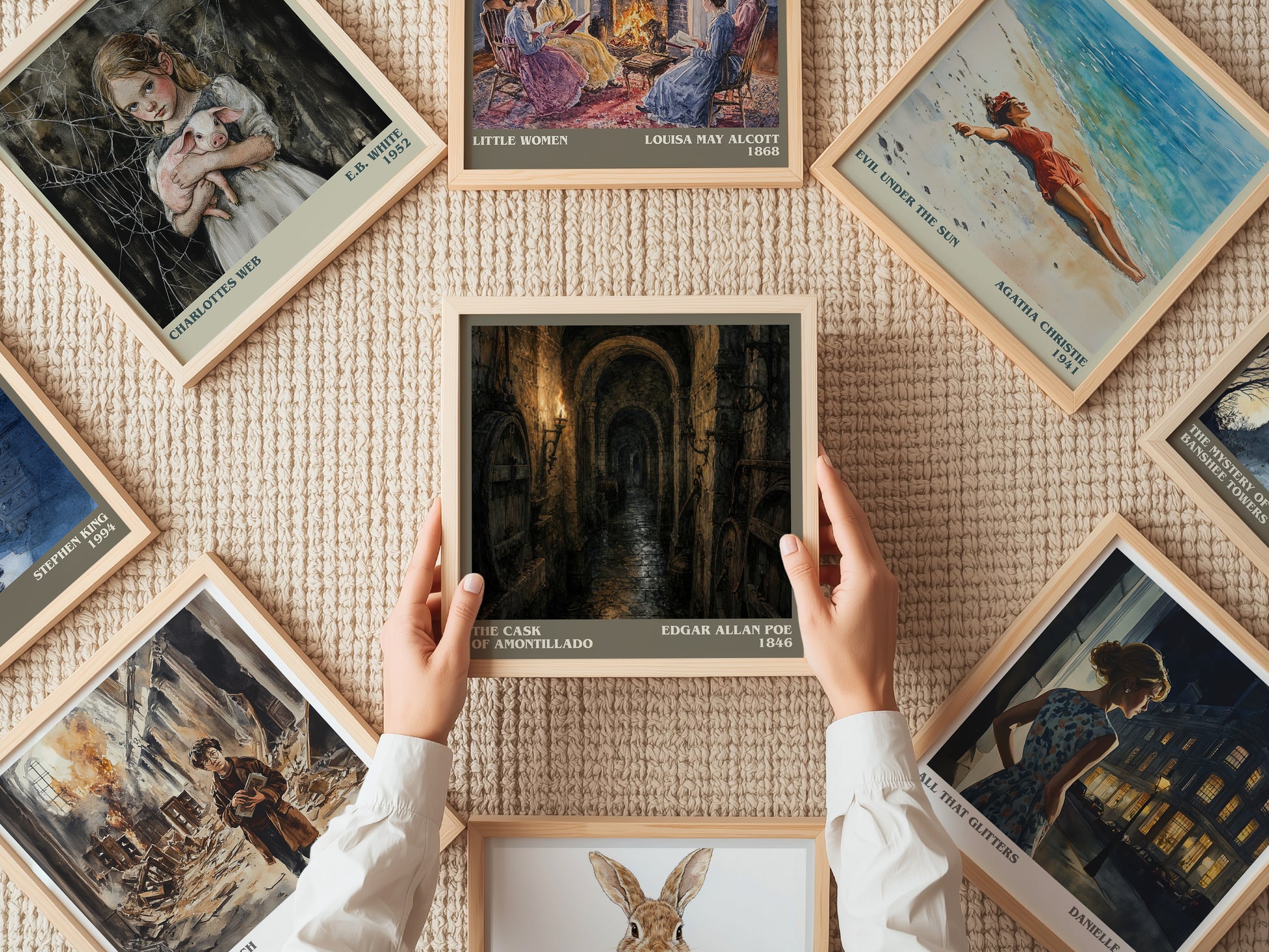 The Cask Of Amontillado literary book poster framed on wall – horror wall art