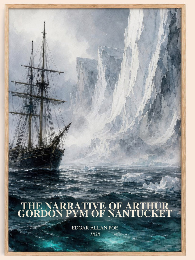 Narrative Of Arthur Gordon Pym Of Nantucket Book Watercolour