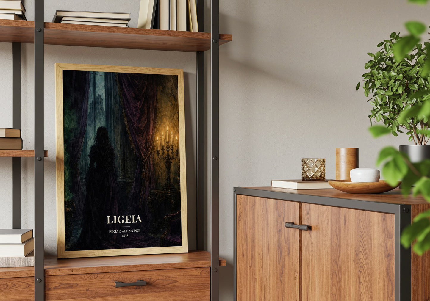 Ligeia book watercolour illustration paper finish options – matte satin gloss