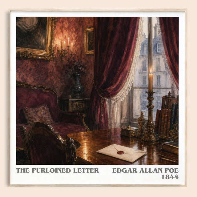 The Purloined Letter Literary Art Print by Edgar Allan Poe