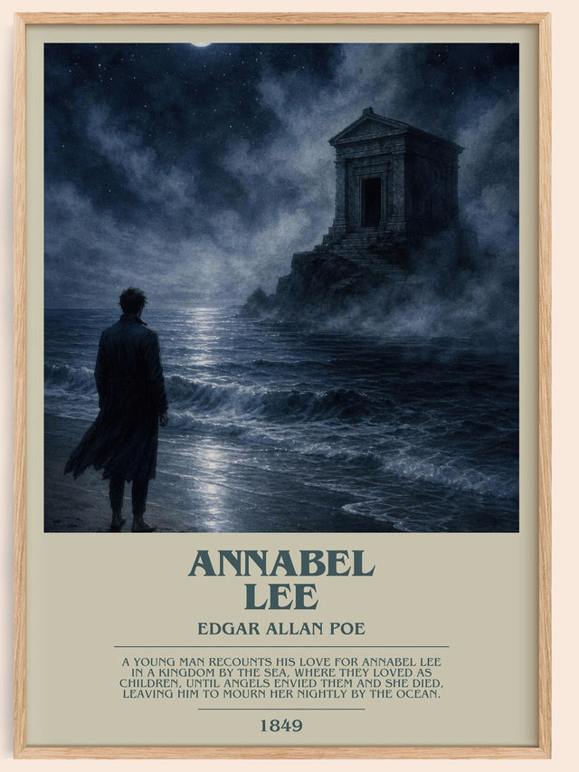 Annabel Lee Bookish Wall Art by Edgar Allan Poe
