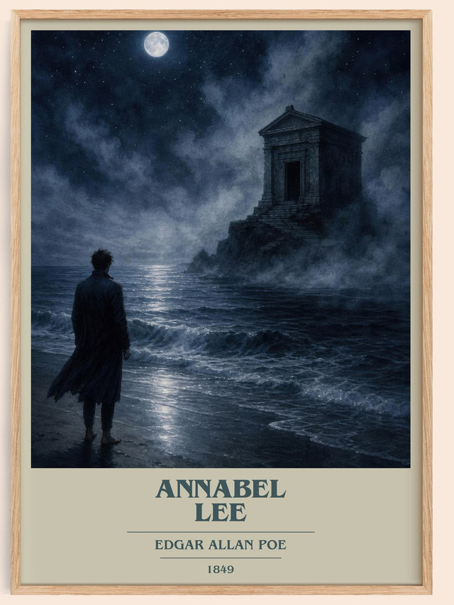 Annabel Lee Book Cover Poster by Edgar Allan Poe