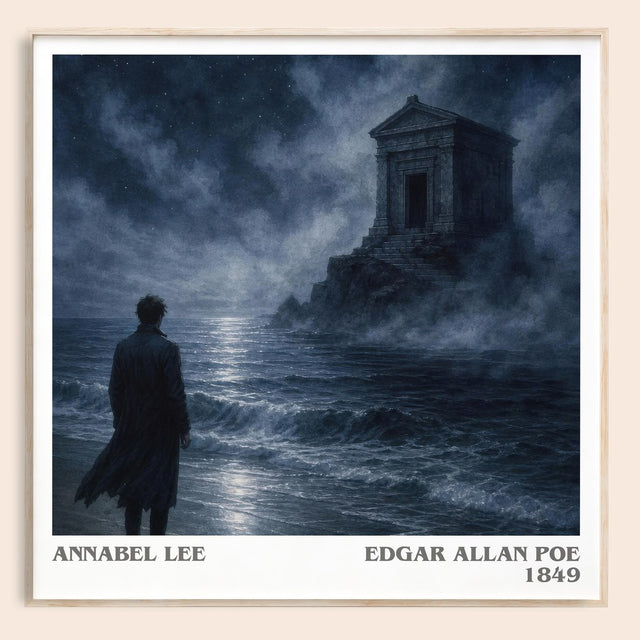 Annabel Lee Literary Art Print by Edgar Allan Poe
