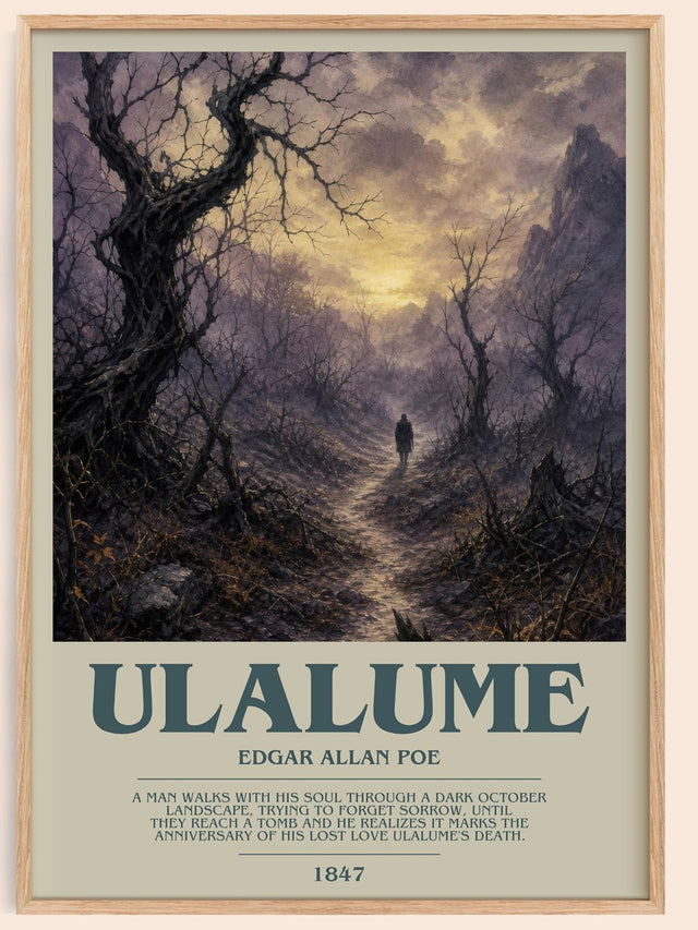 Ulalume Bookish Wall Art by Edgar Allan Poe