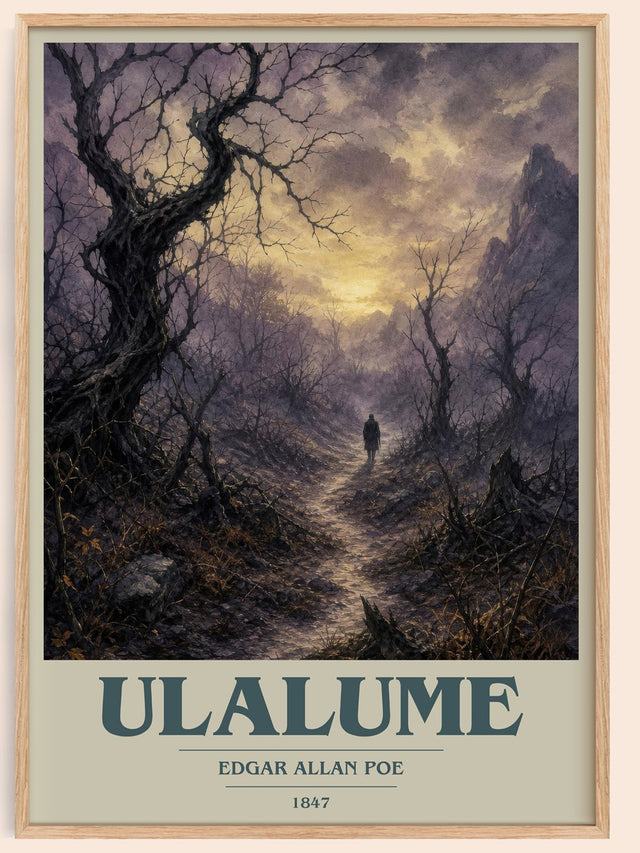 Ulalume Book Cover Poster by Edgar Allan Poe
