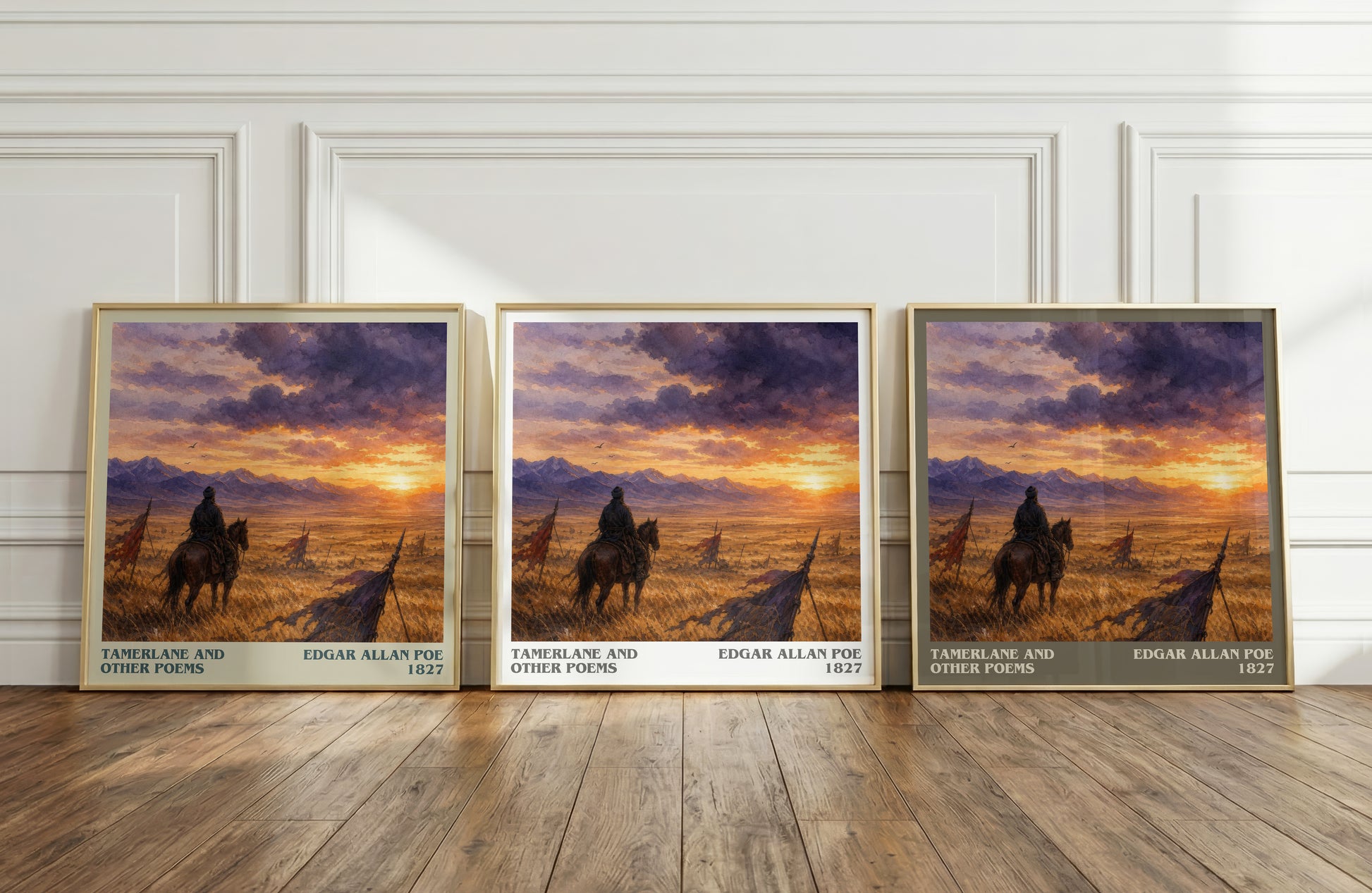 Tamerlane And Other Poems literary art print colour and style options – Edgar Allan Poe book art