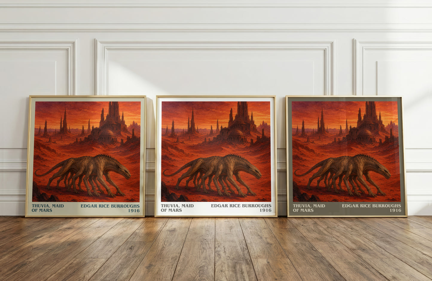 Thuvia, Maid Of Mars literary art print colour and style options – Edgar Rice Burroughs book art
