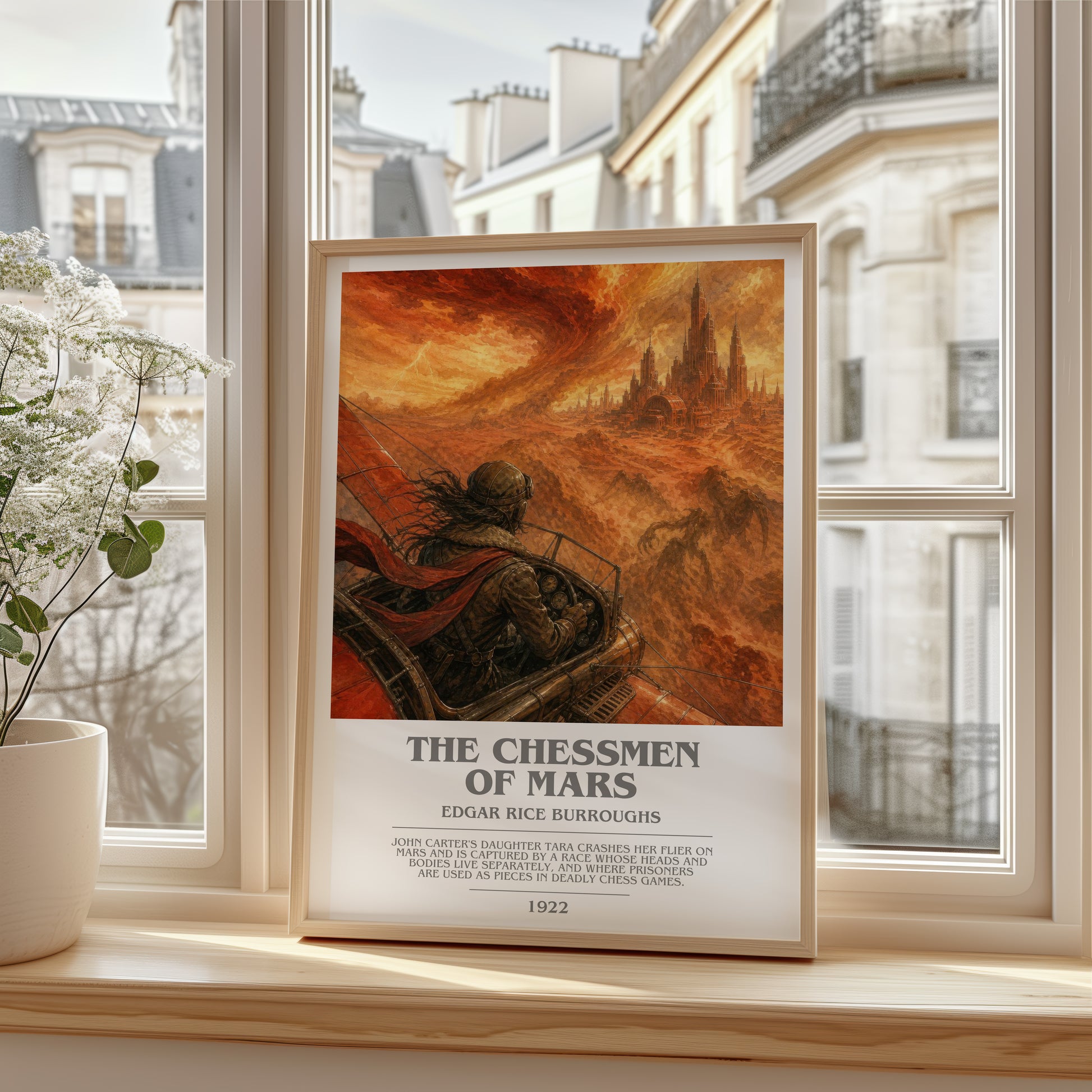 The Chessmen Of Mars bookish poster colour and style options – Edgar Rice Burroughs book art