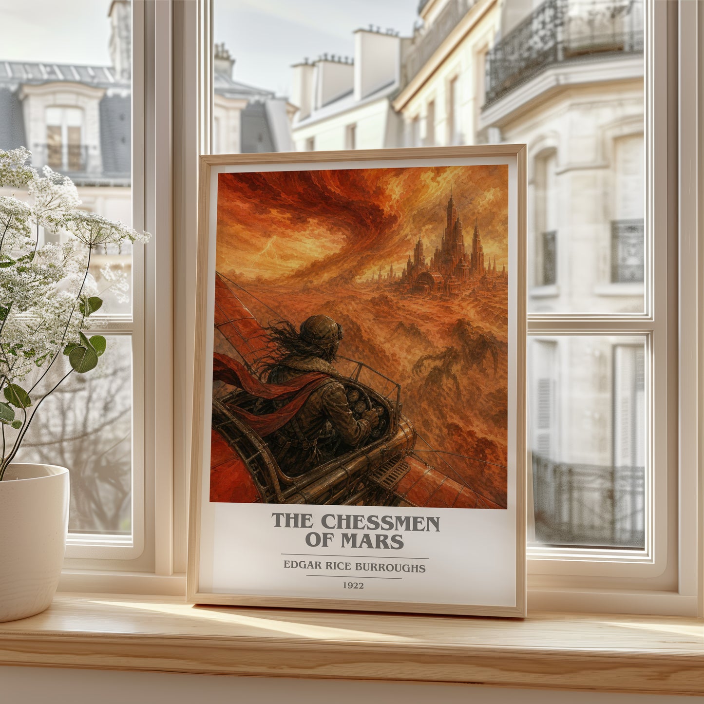 The Chessmen Of Mars book cover poster colour and style options – Edgar Rice Burroughs book art