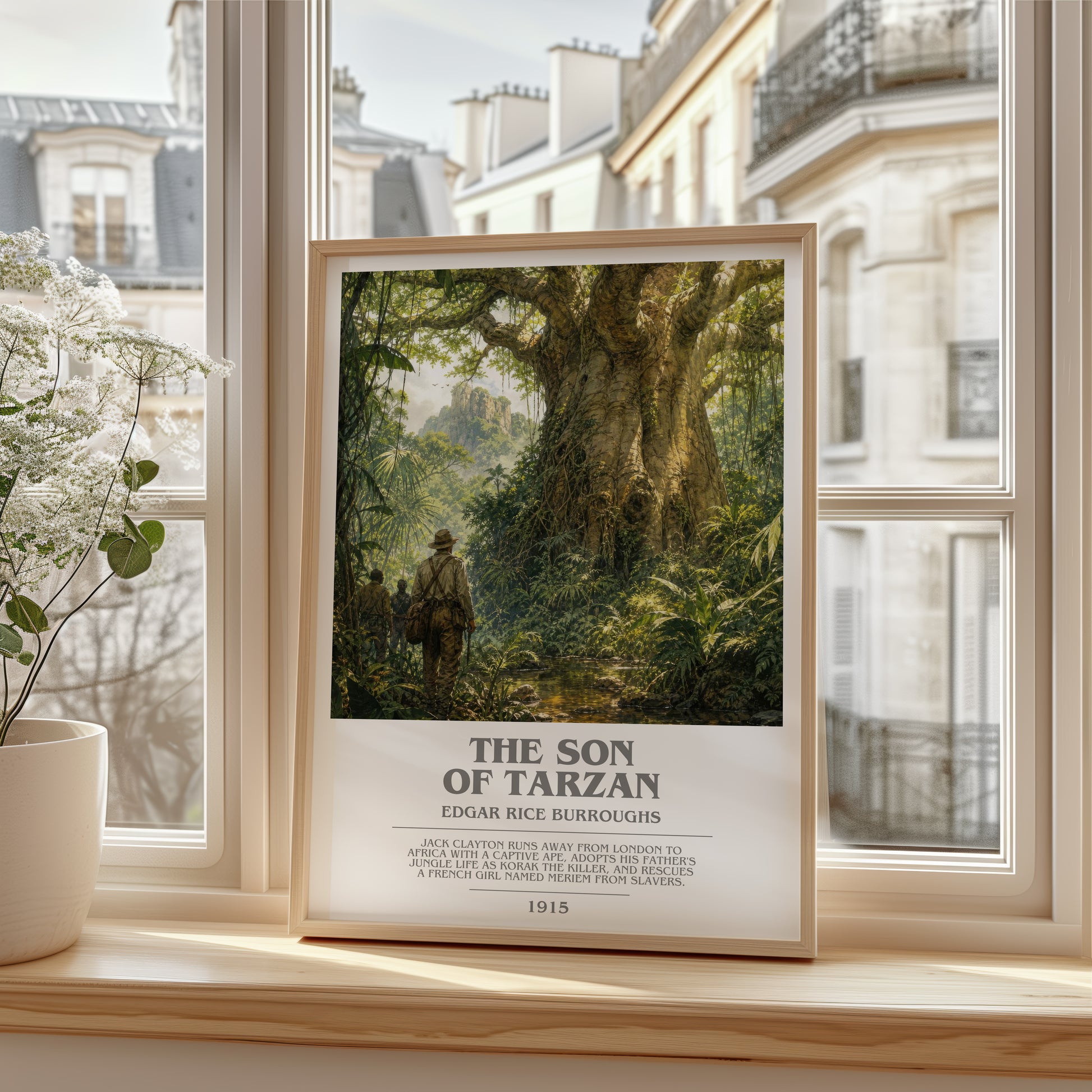 The Son Of Tarzan bookish poster colour and style options – Edgar Rice Burroughs book art