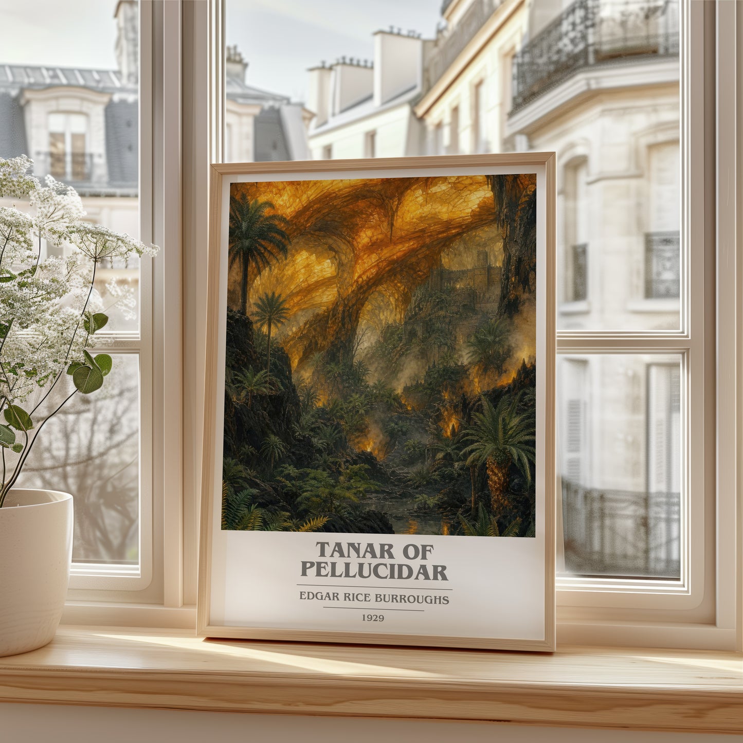 Tanar Of Pellucidar book cover poster colour and style options – Edgar Rice Burroughs book art