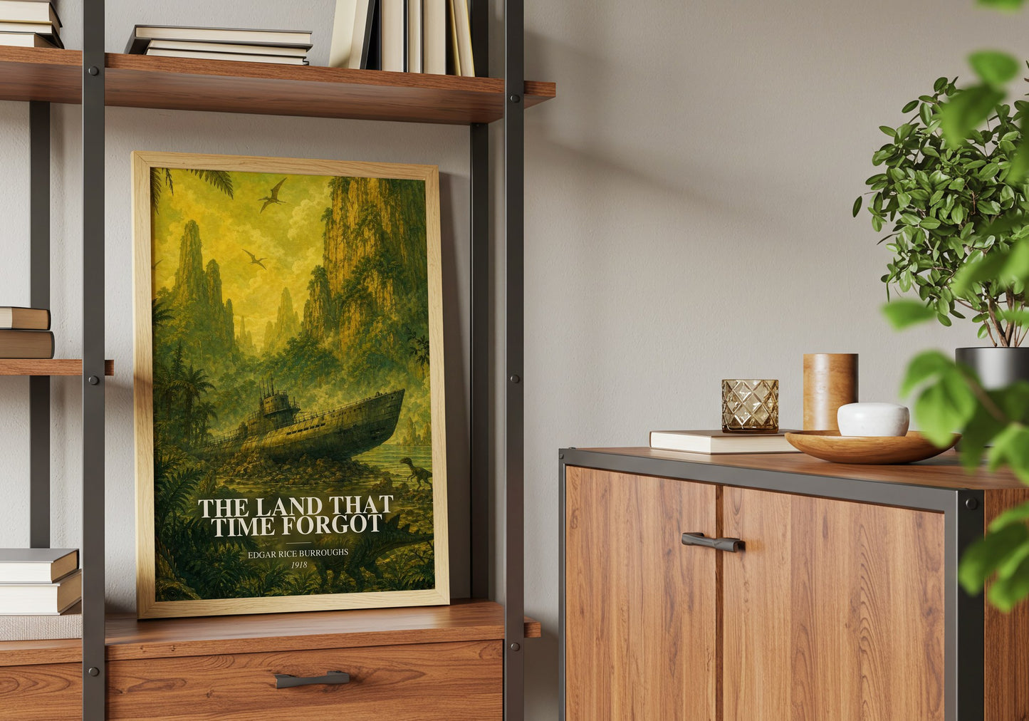 The Land That Time Forgot book watercolour illustration paper finish options – matte satin gloss