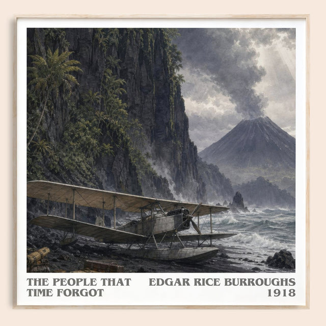 The People That Time Forgot Literary Art Print by Edgar Rice Burroughs