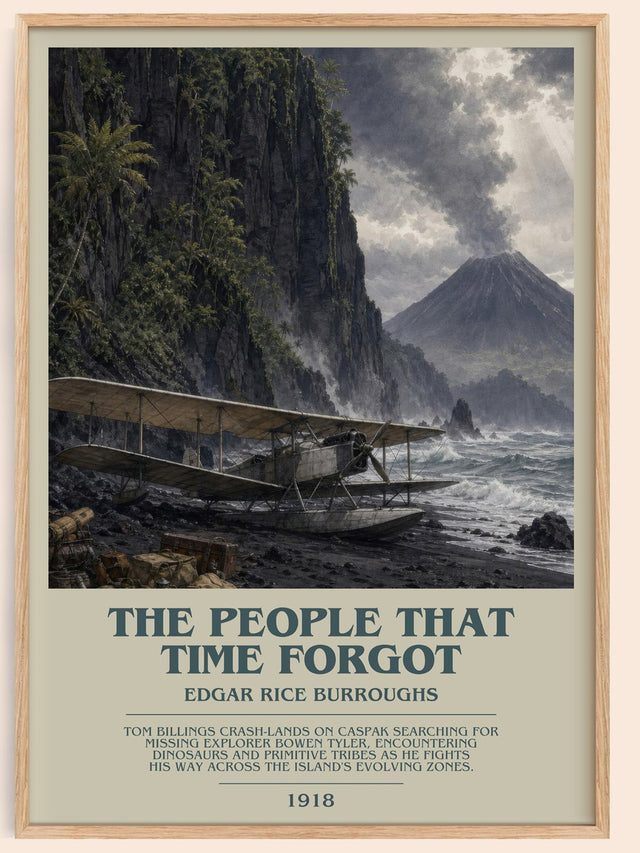 The People That Time Forgot Bookish Wall Art by Edgar Rice Burroughs