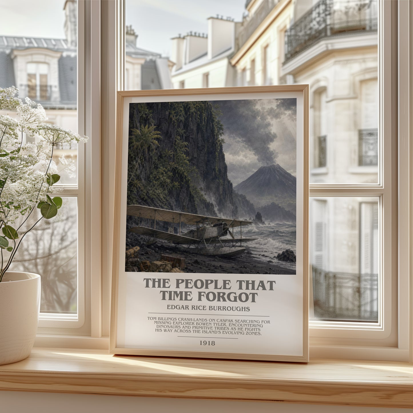 The People That Time Forgot bookish poster colour and style options – Edgar Rice Burroughs book art