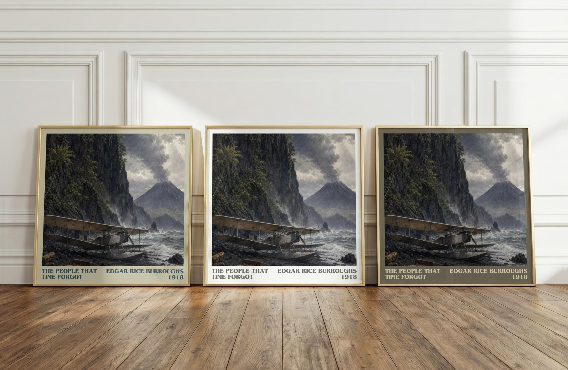 The People That Time Forgot literary art print colour and style options – Edgar Rice Burroughs book art