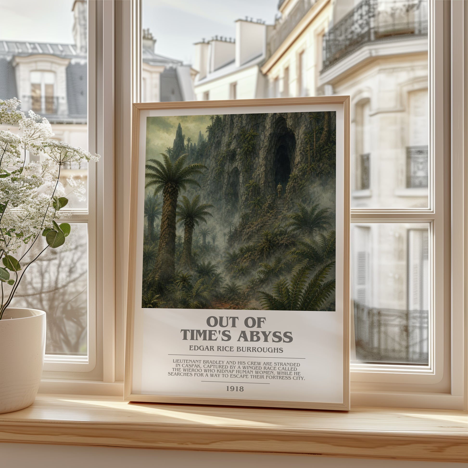 Out Of Time'S Abyss bookish poster colour and style options – Edgar Rice Burroughs book art