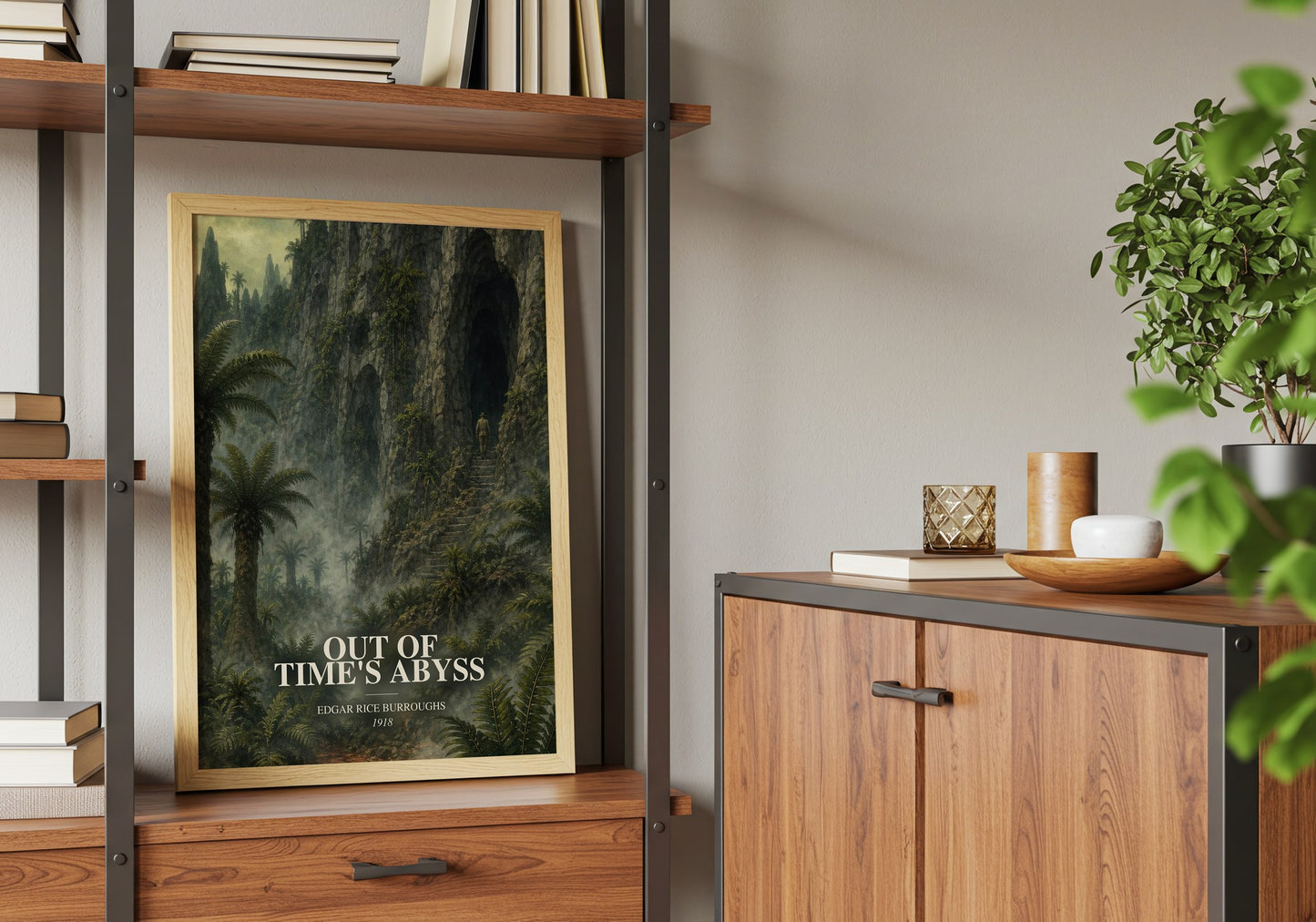 Out Of Time'S Abyss book watercolour illustration paper finish options – matte satin gloss