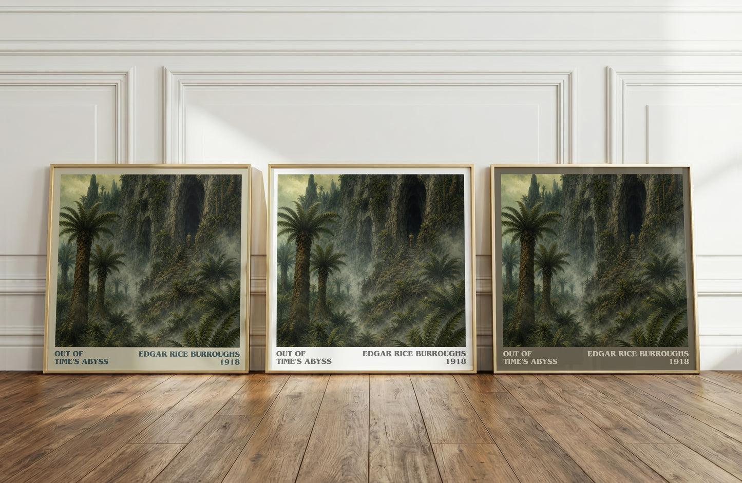 Out Of Time'S Abyss literary art print colour and style options – Edgar Rice Burroughs book art