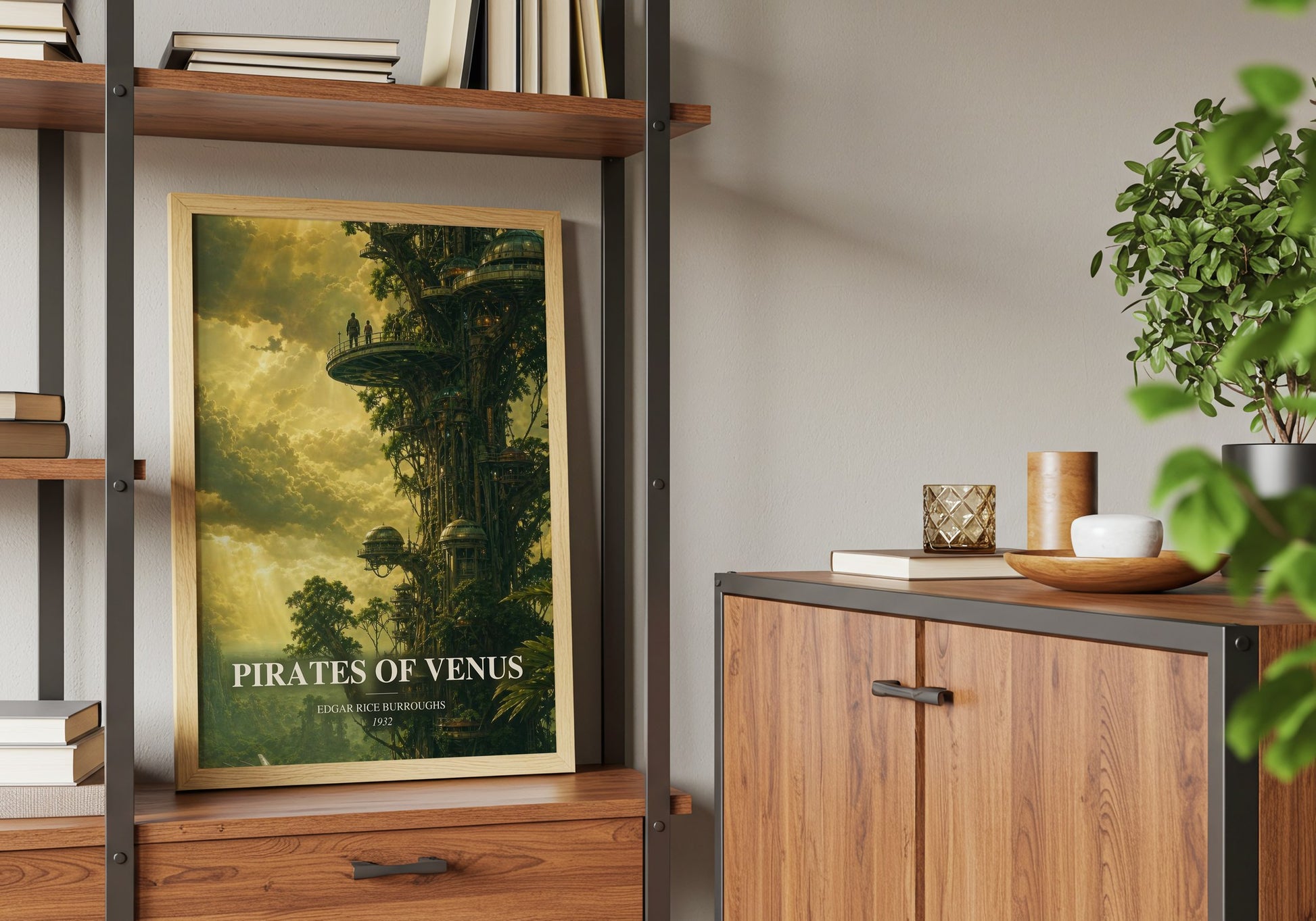 Pirates Of Venus book watercolour illustration paper finish options – matte satin gloss