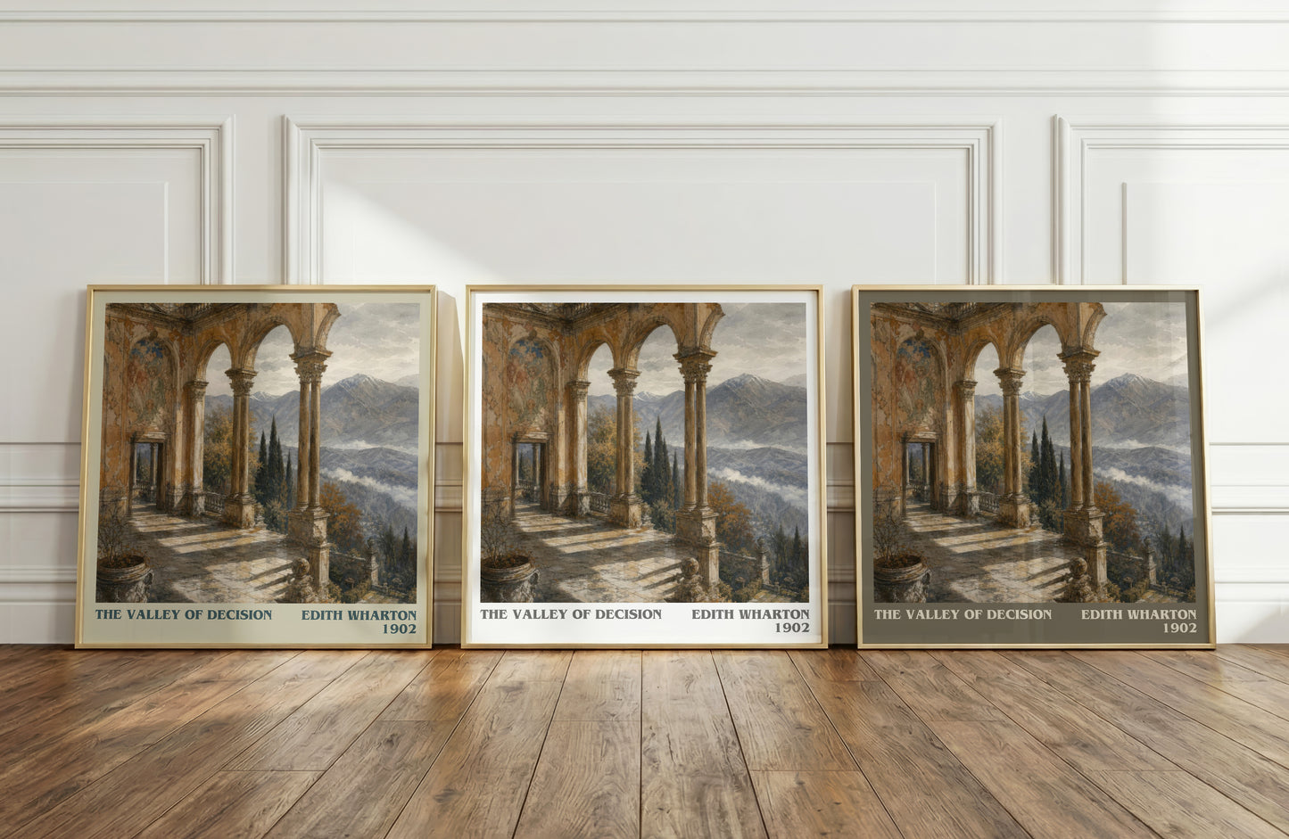 The Valley Of Decision literary art print colour and style options – Edith Wharton book art
