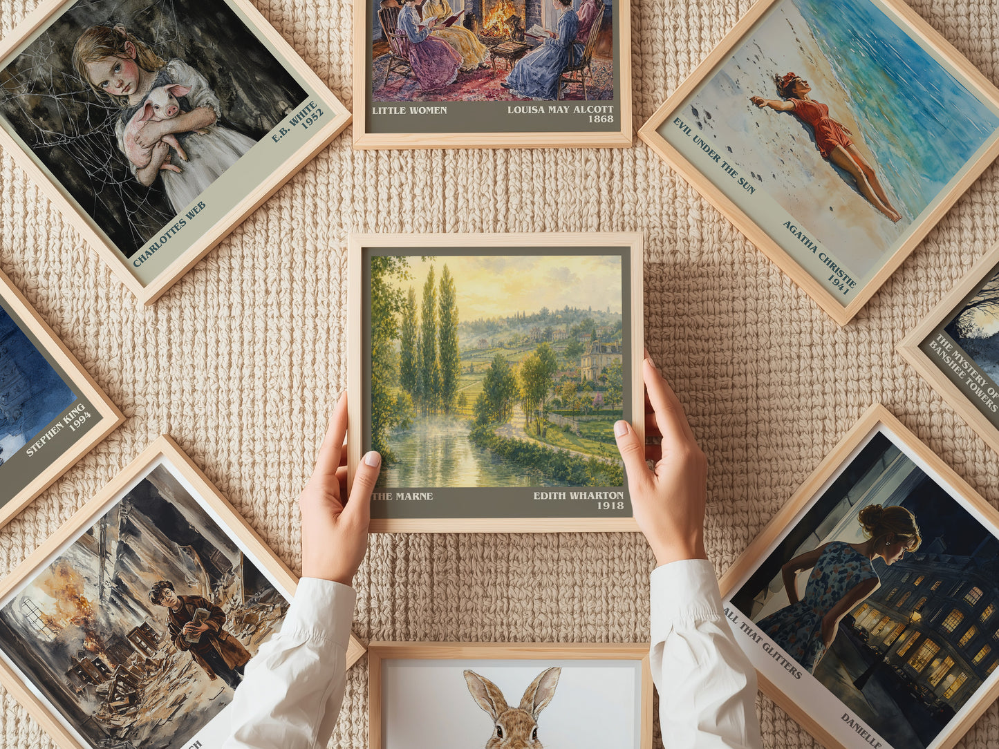 The Marne literary book poster framed on wall – historical fiction wall art