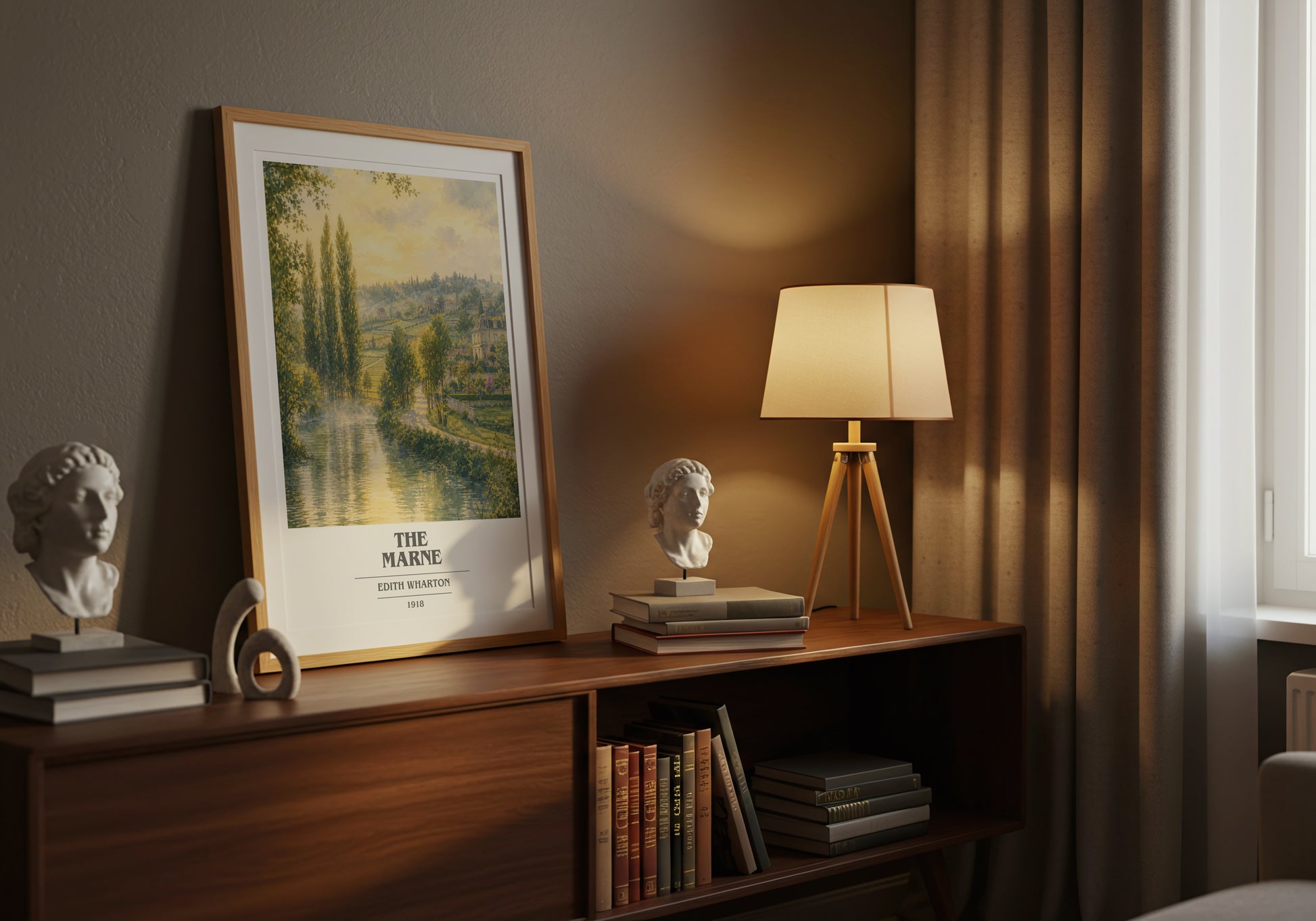 The Marne book cover book poster framed on wall – historical fiction wall art