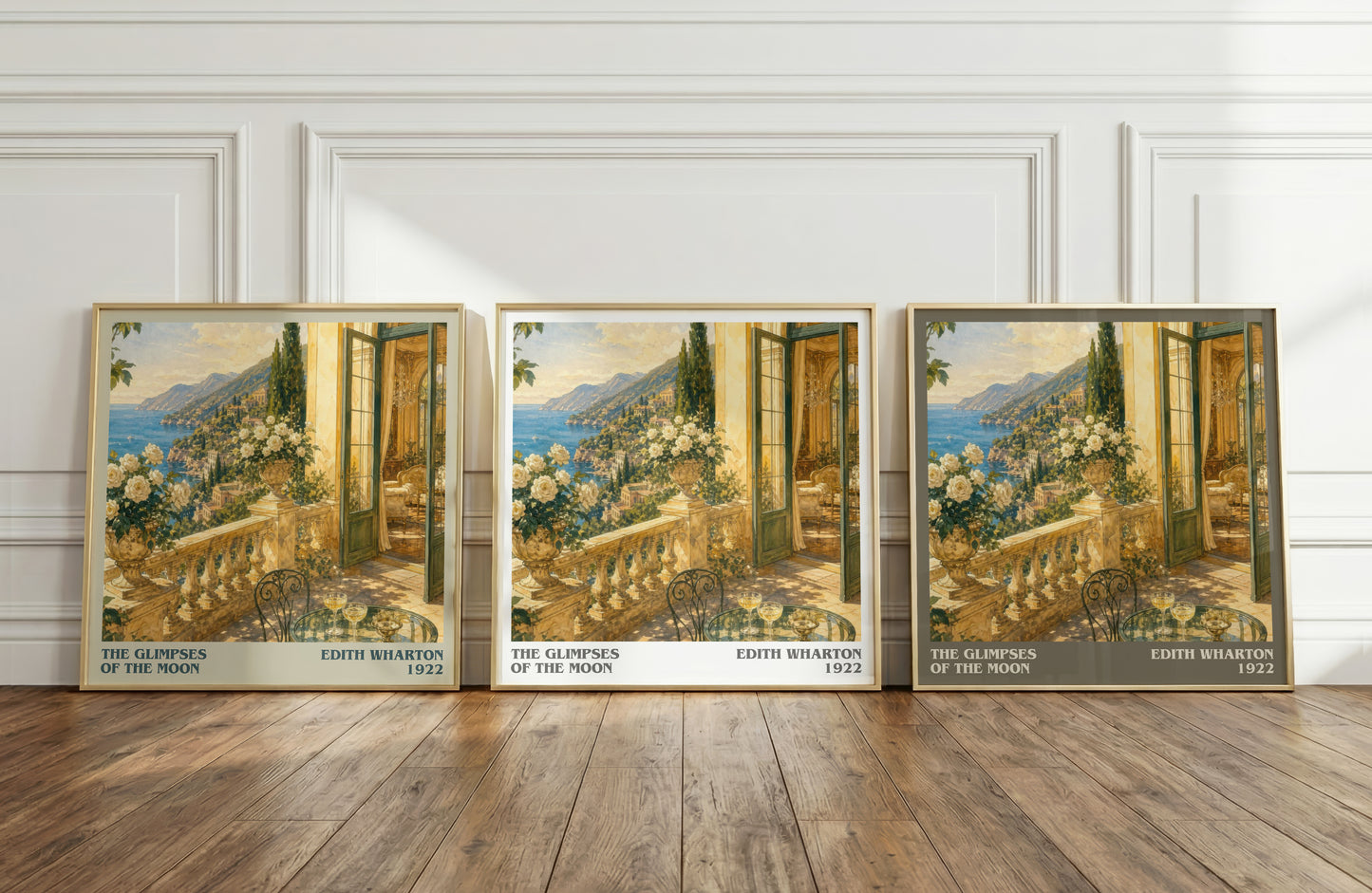 The Glimpses Of The Moon literary art print colour and style options – Edith Wharton book art