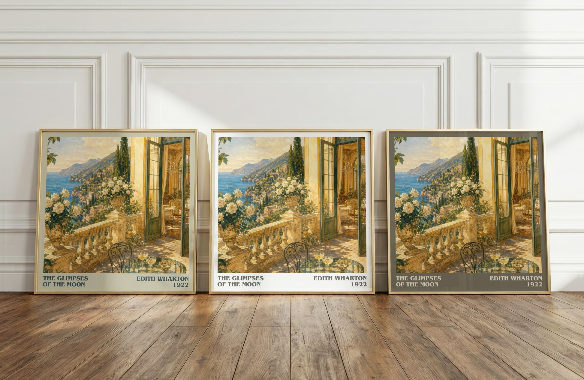 The Glimpses Of The Moon literary art print colour and style options – Edith Wharton book art