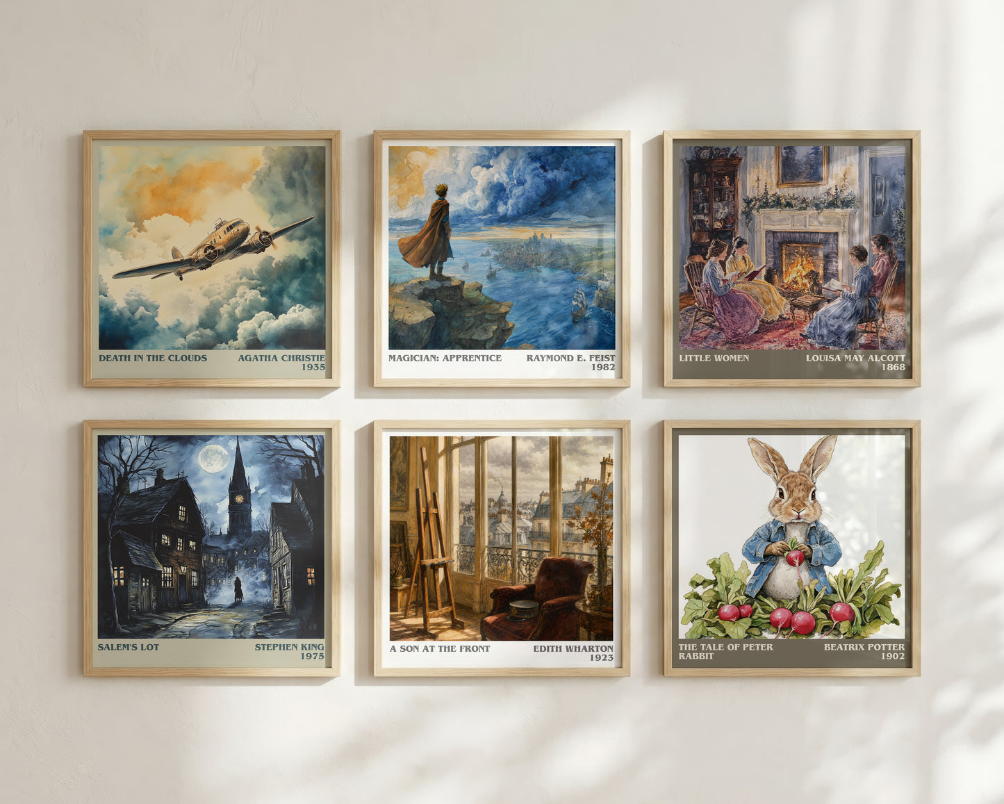A Son At The Front literary print framed by window – literary home decor