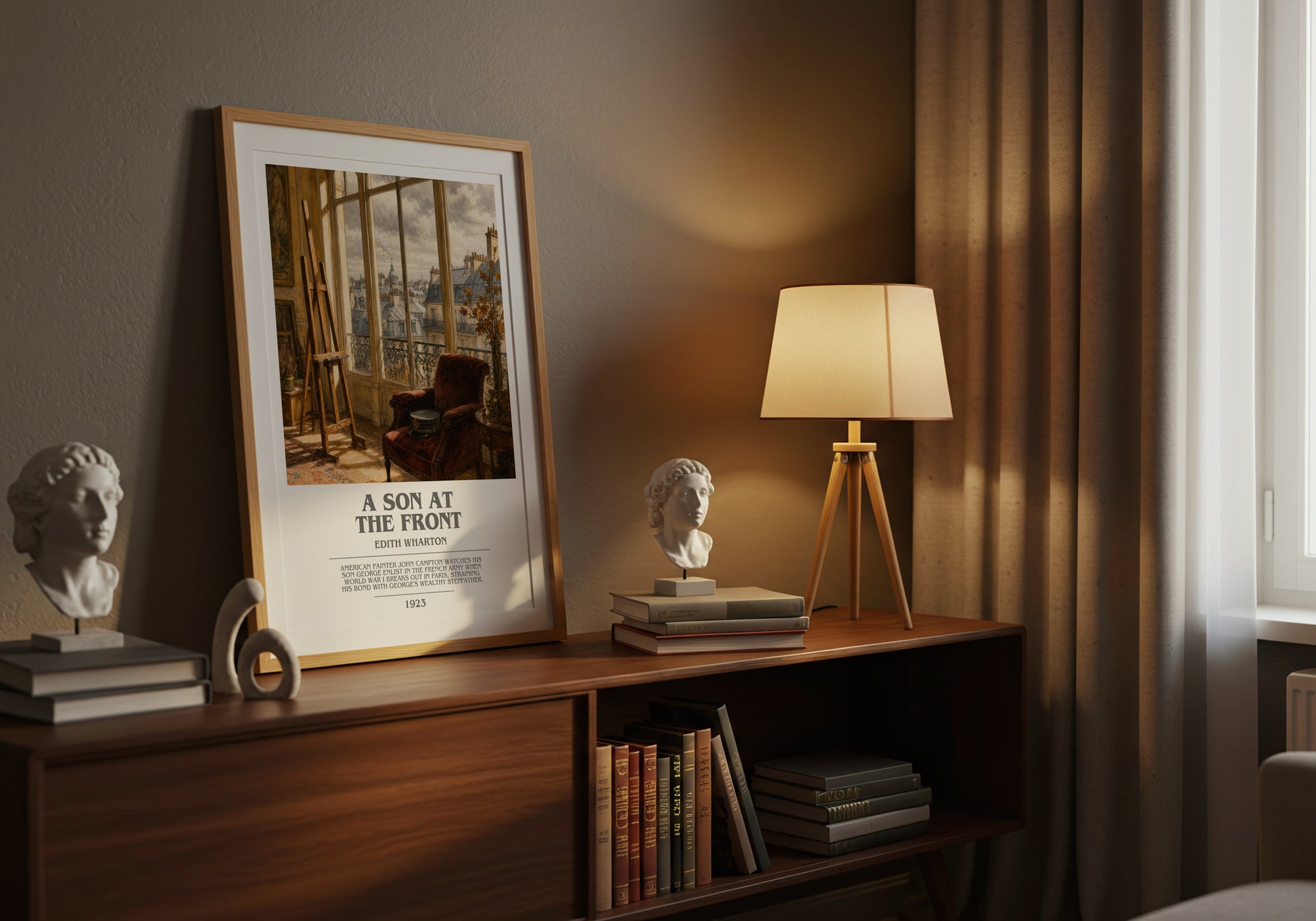 A Son At The Front bookish book poster framed on wall – literary fiction wall art