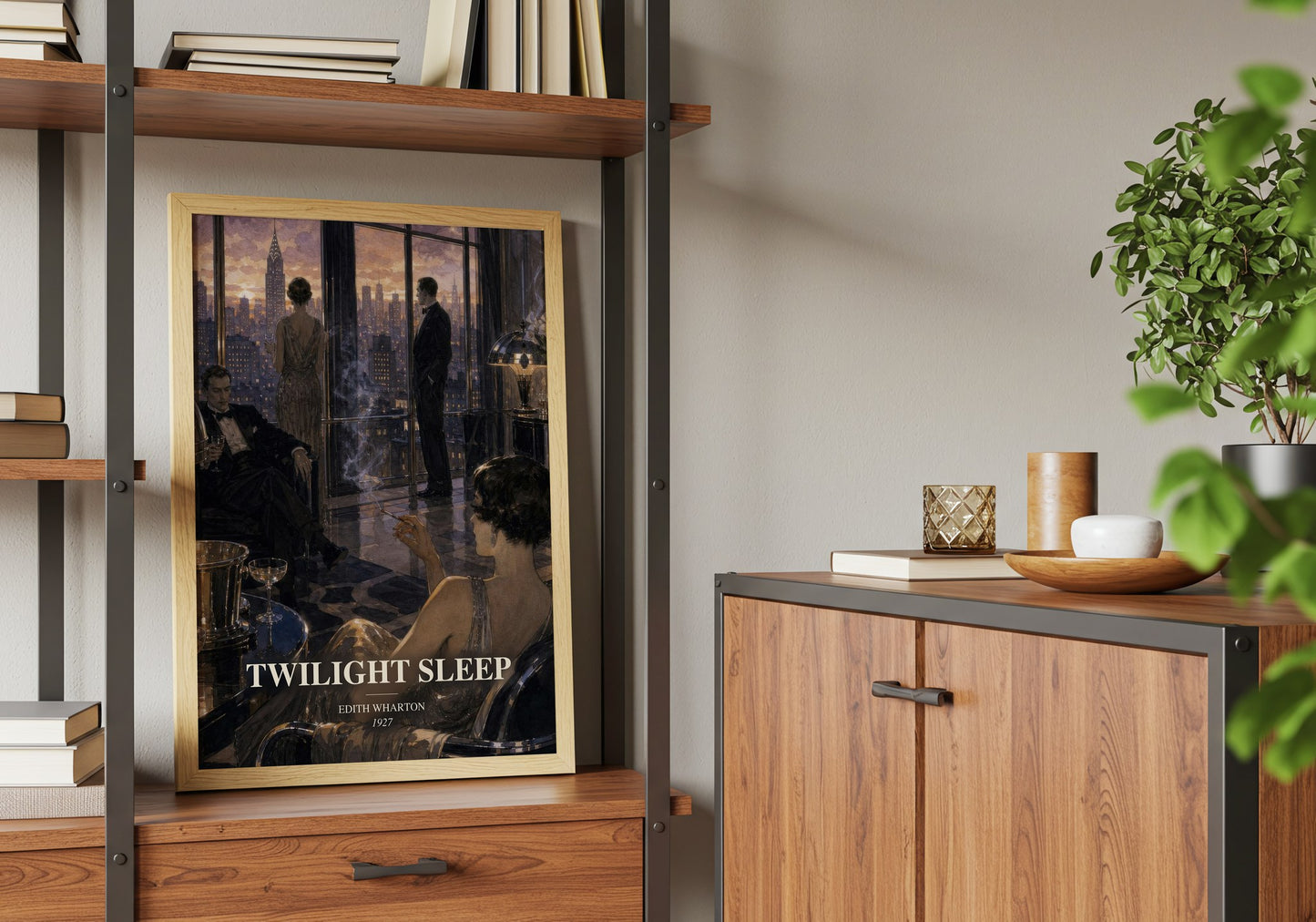 Twilight Sleep book watercolour illustration paper finish options – matte satin gloss