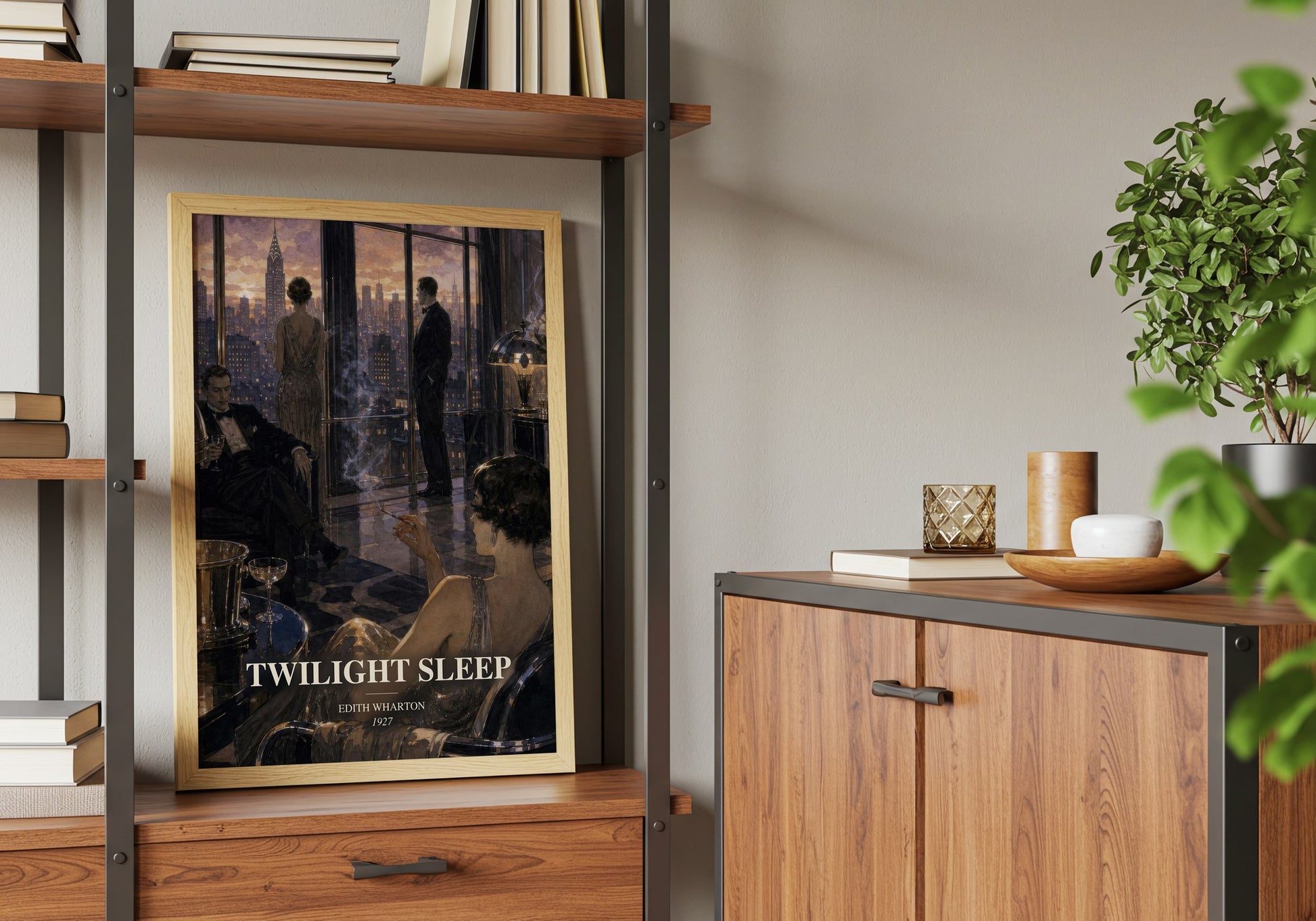 Twilight Sleep book watercolour illustration paper finish options – matte satin gloss