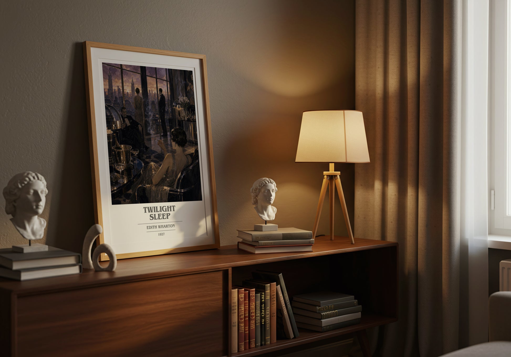 Twilight Sleep book cover book poster framed on wall – literary fiction wall art