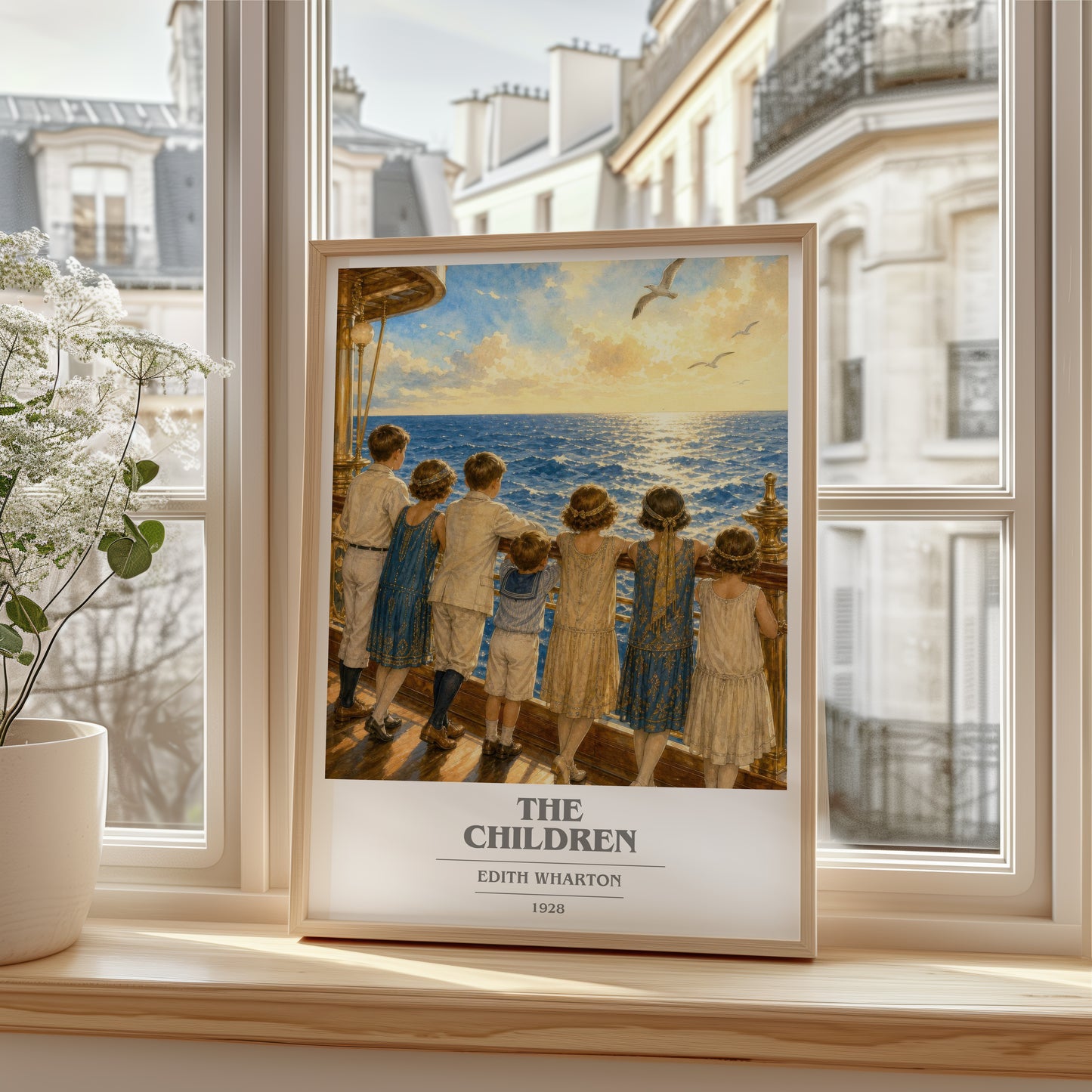 The Children book cover poster colour and style options – Edith Wharton book art