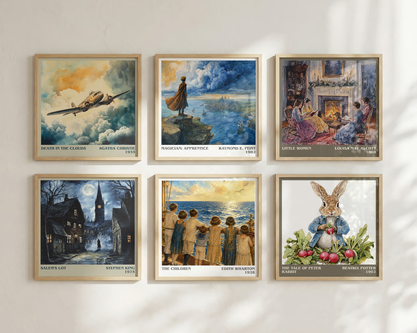 The Children literary print framed by window – literary home decor