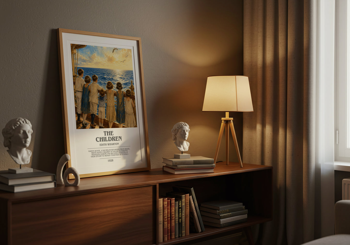 The Children bookish book poster framed on wall – literary fiction wall art