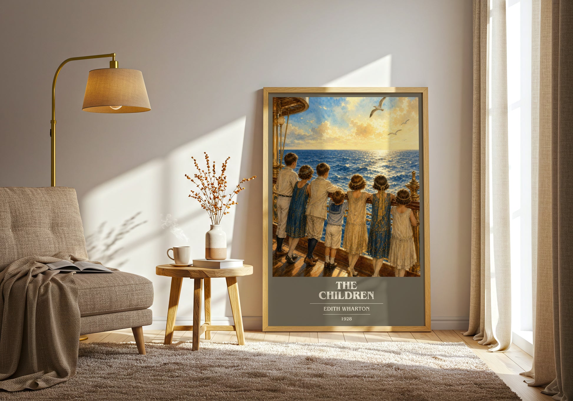 The Children book cover print on bookshelf – Edith Wharton fan gift