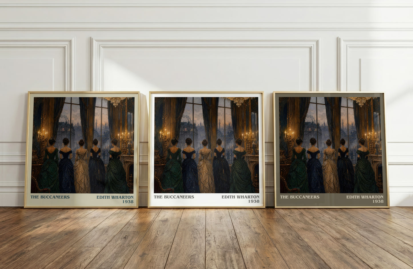 The Buccaneers literary art print colour and style options – Edith Wharton book art