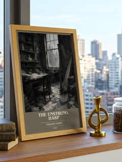 The Unstrung Harp book cover poster colour and style options – Edward Gorey book art