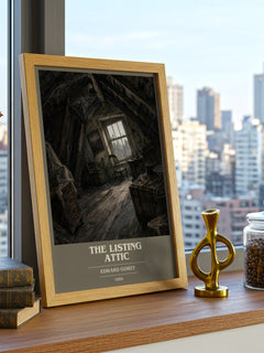 The Listing Attic book cover poster colour and style options – Edward Gorey book art