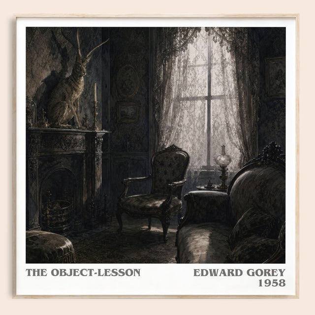 The Object-Lesson Literary Art Print by Edward Gorey