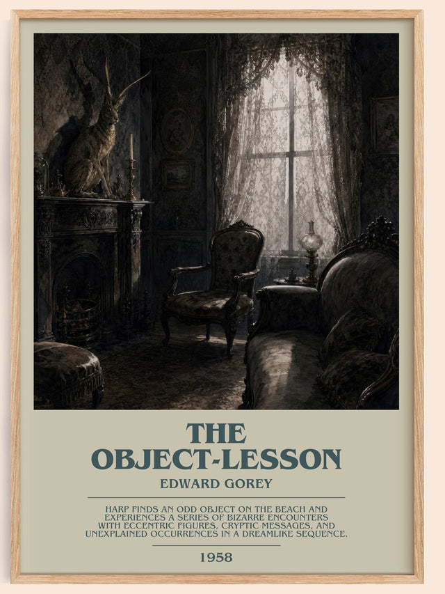 The Object-Lesson Bookish Wall Art by Edward Gorey