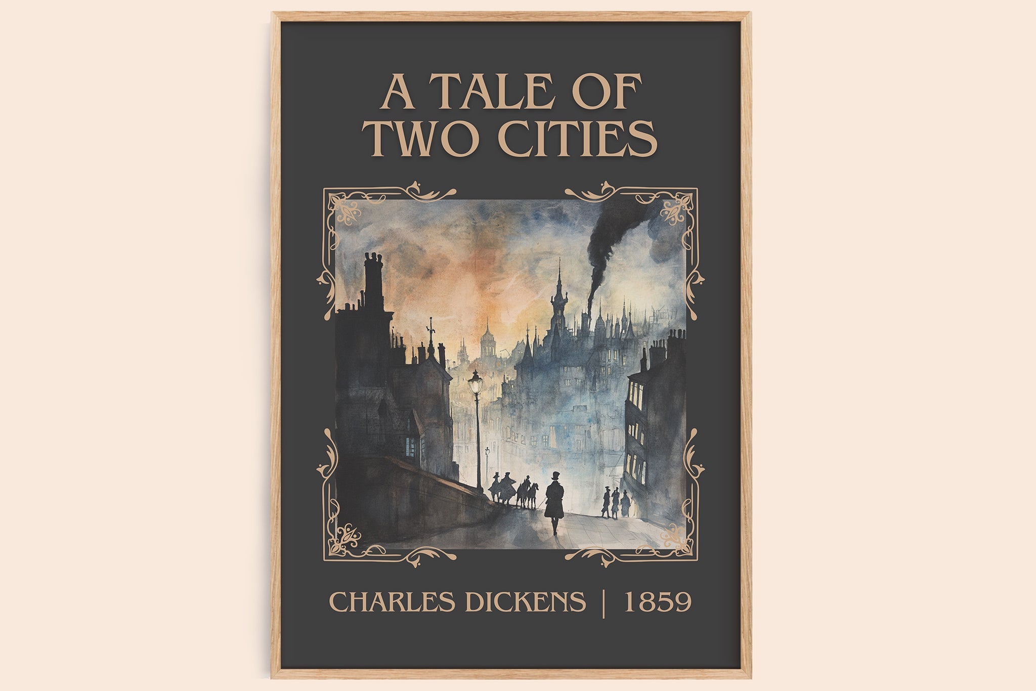 A Tale of Two Cities Classic Book Art Print by Charles Dickens
