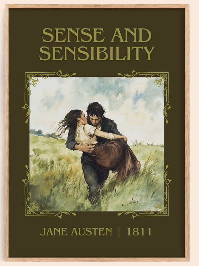 Sense and Sensibility Classic Book Art Print by Jane Austen