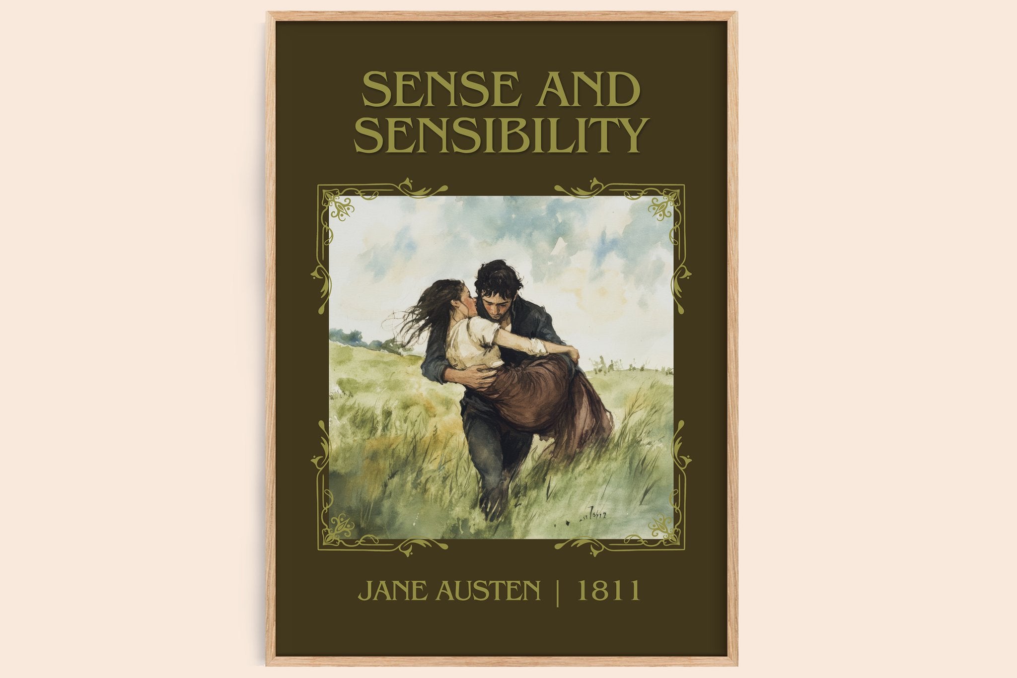 Sense and Sensibility Classic Book Art Print by Jane Austen