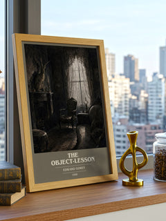 The Object-Lesson book cover poster colour and style options – Edward Gorey book art